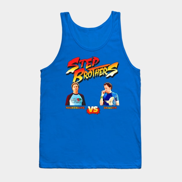 Step Brothers // Nighthawk Vs. Dragon Tank Top by darklordpug